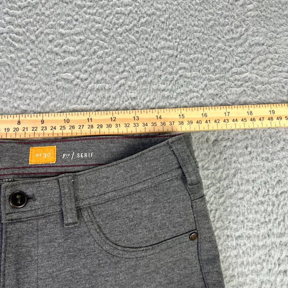 Pilcro Letterpress Serif Pants Women 30 Gray Tapered City Modern Anthropologie - Picture 8 of 13